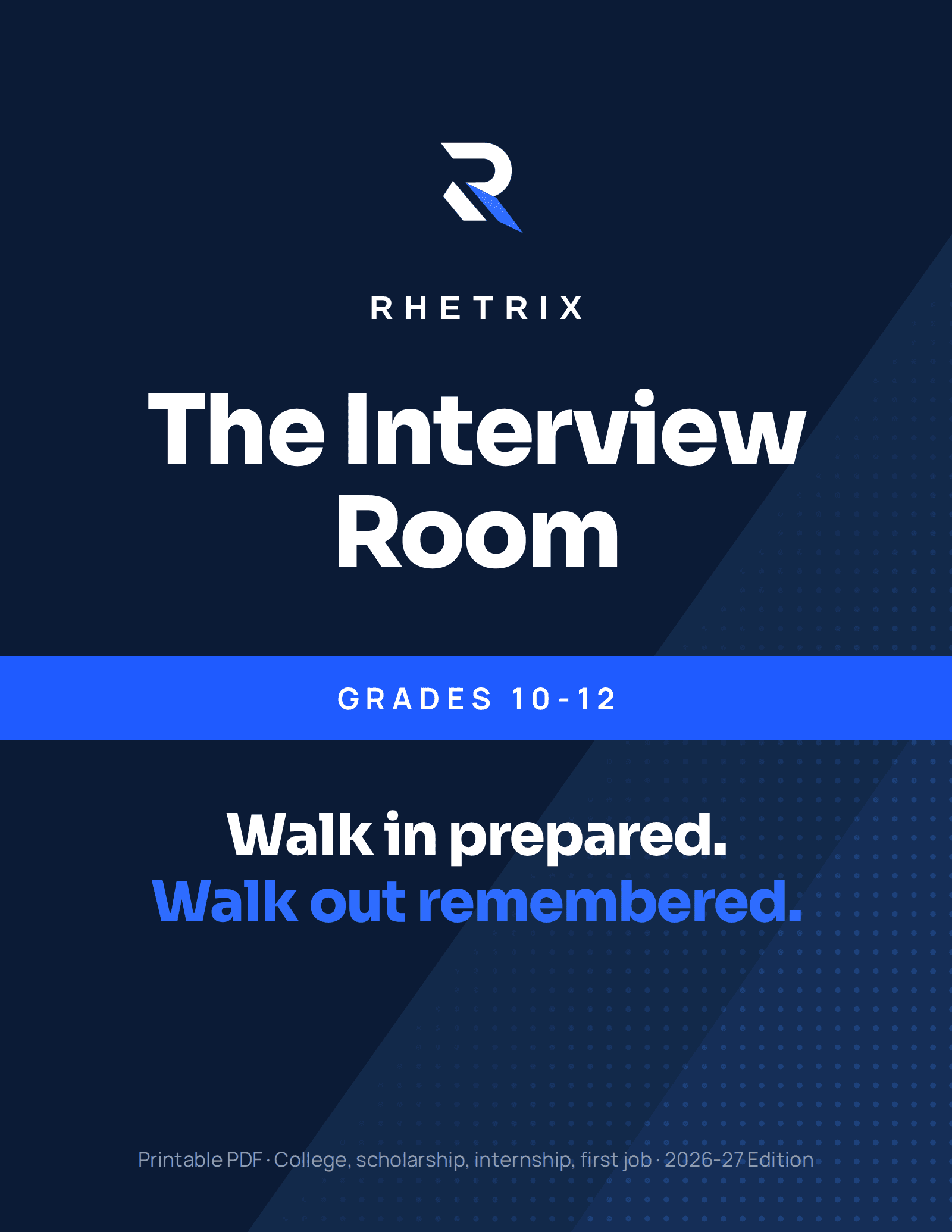 The Interview Room cover, 2026-27 Edition, printable PDF
