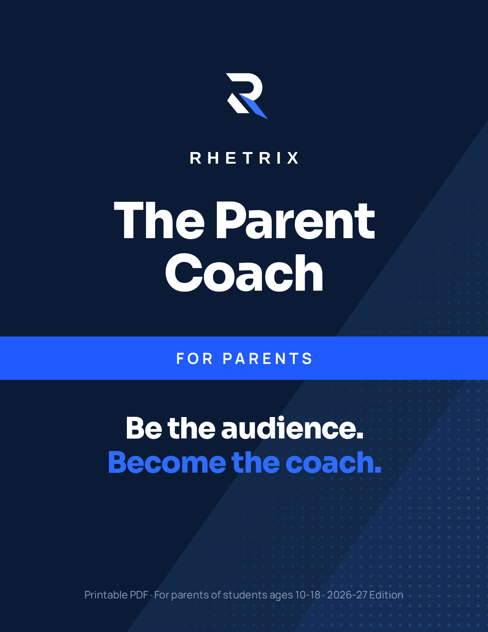 The Parent Coach cover, 2026-27 Edition, printable PDF