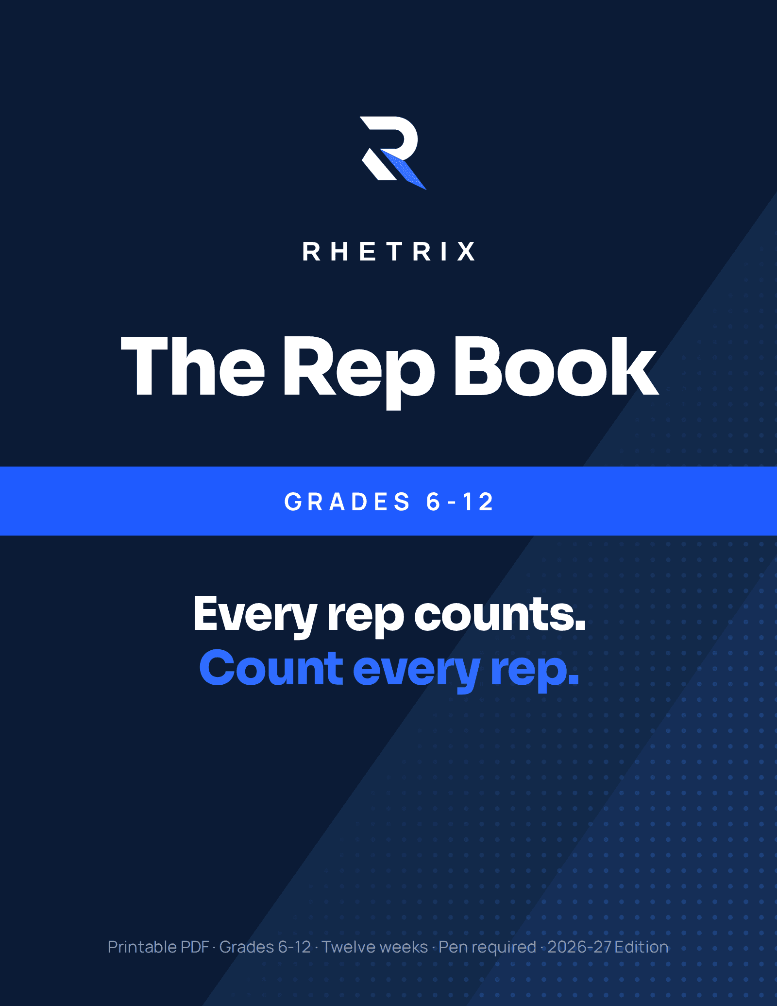 The Rep Book cover, 2026-27 Edition, printable PDF