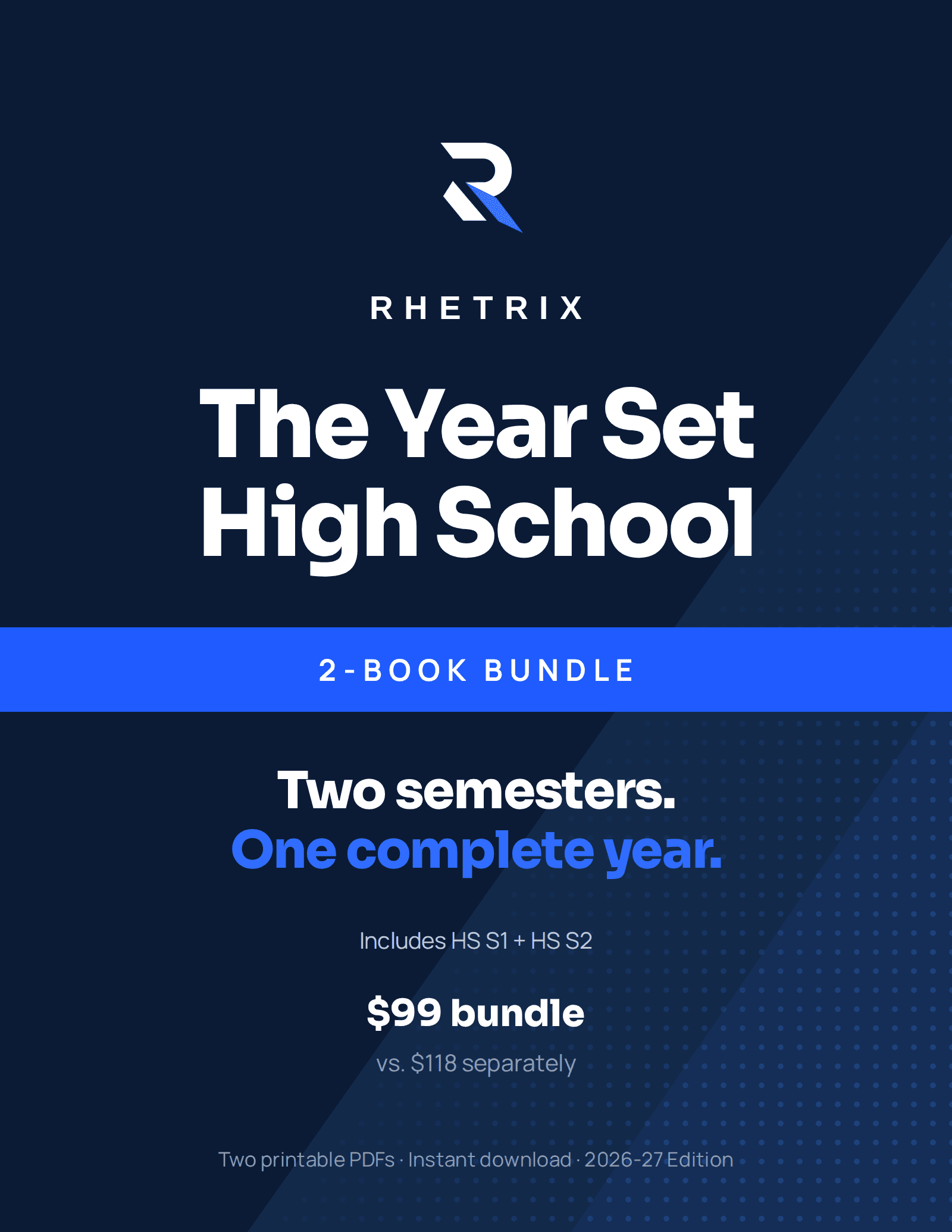 The Year Set, High School cover, 2026-27 Edition, printable PDF